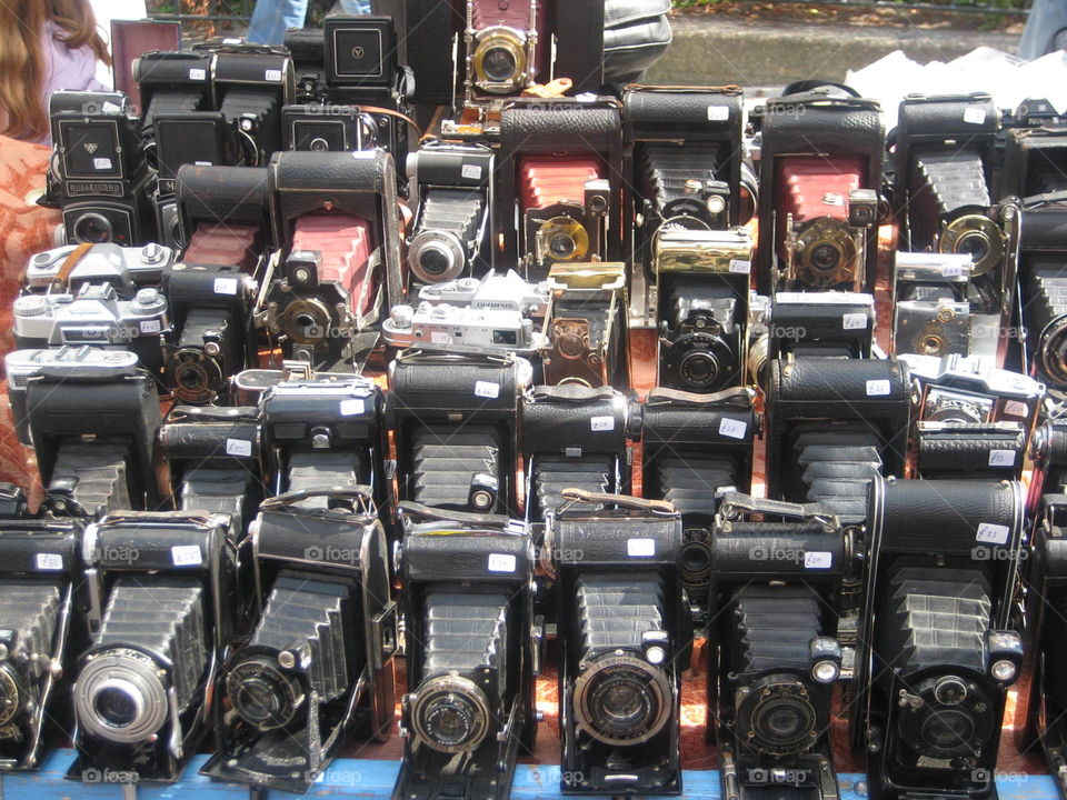 Vintage cameras at Piccadilly Market, London