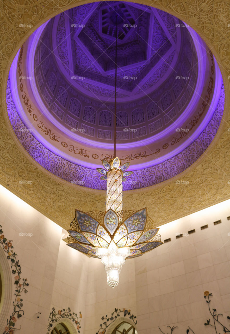 Sheikh Zayed Mosque Interior 