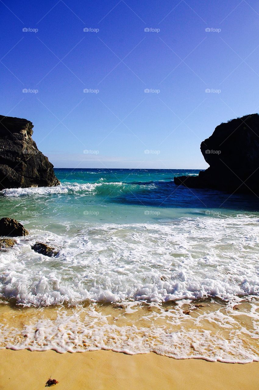 Scenic view of beach