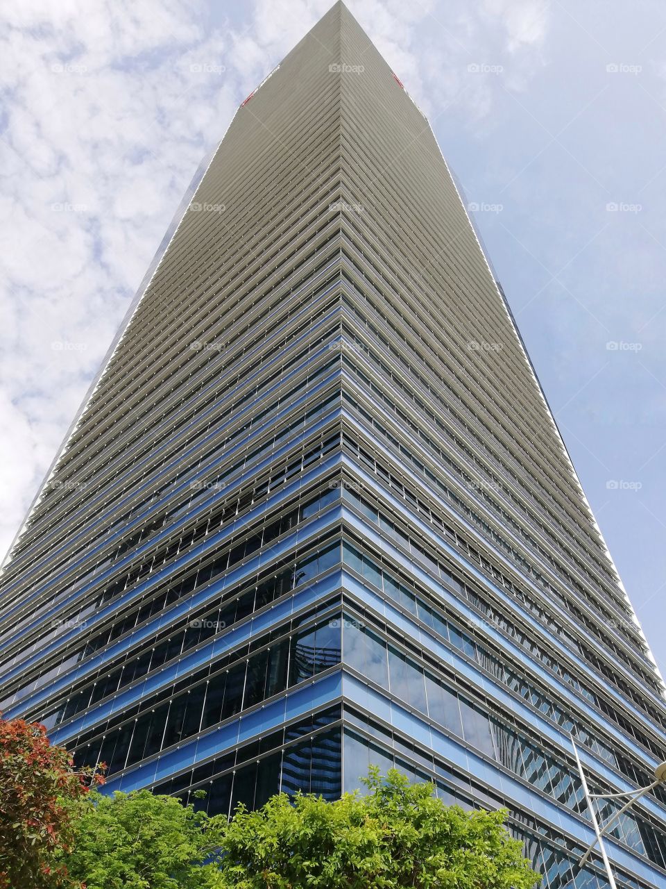 Symmetry of a skyscraper in Singapore