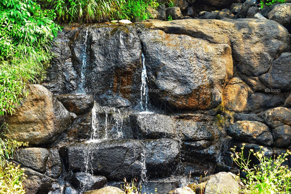 Small waterfall in Tamhini Ghat Maharashtra India