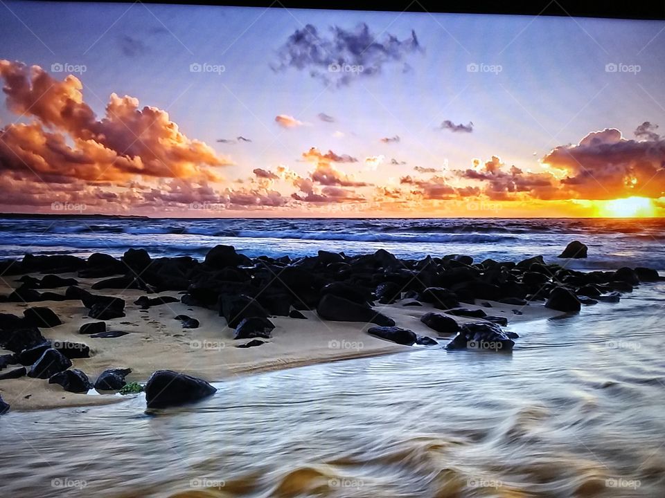 Autumn rain reflections