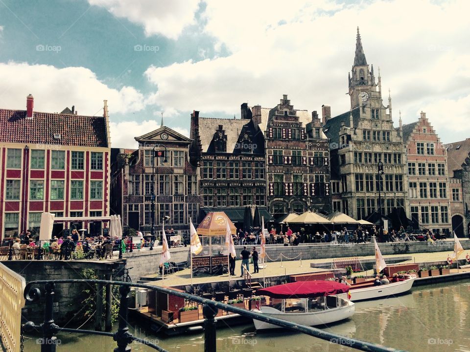 Old Ghent. In Belgium
