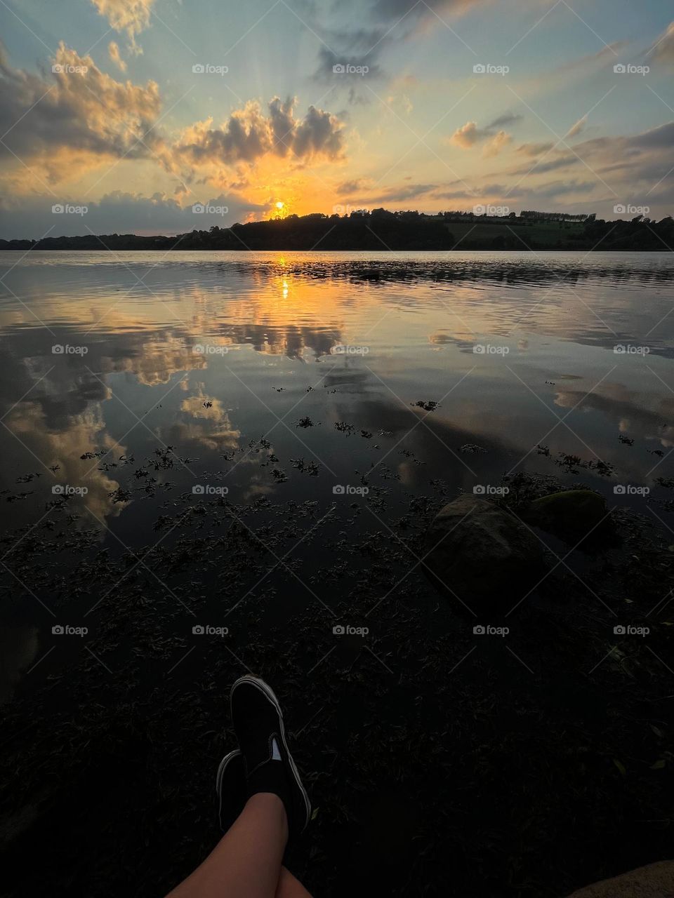 Sunset with trainers 
