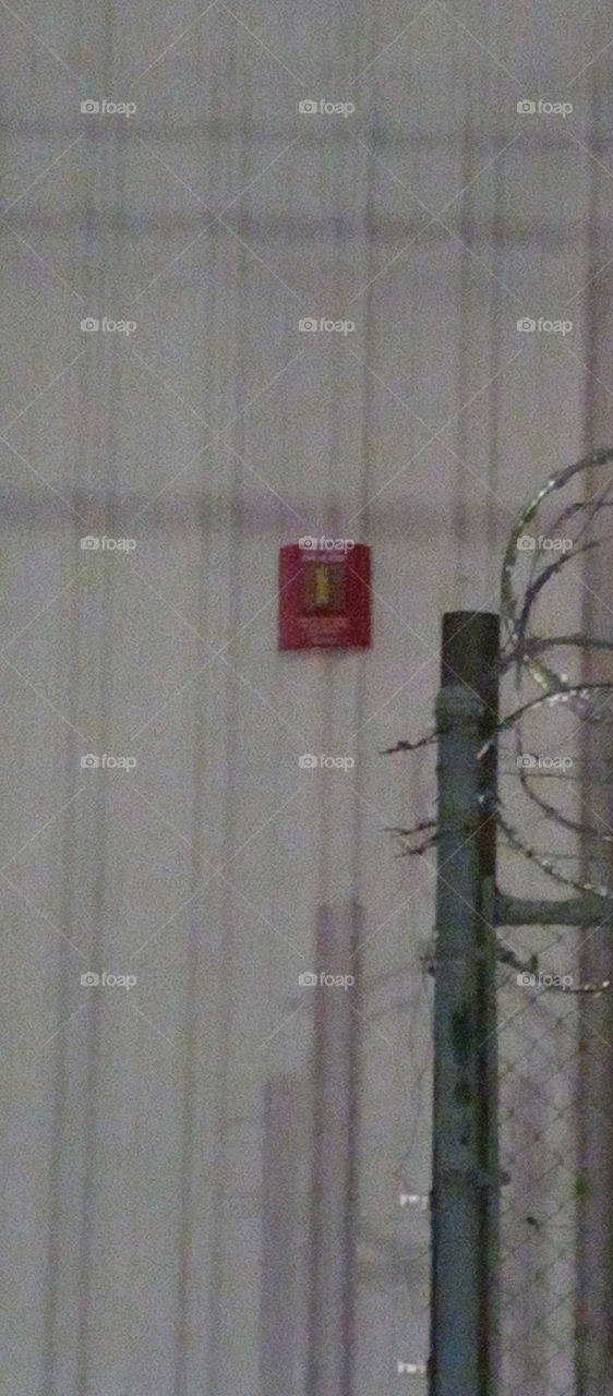 not sure how I feel about the razor wire thought it was behind me