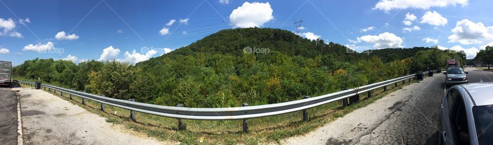 Scenic view of Tennessee mountains panoramic 