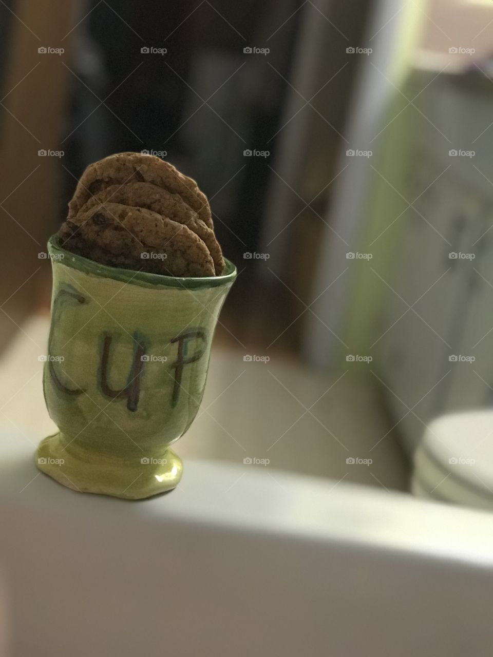 A homemade ‘Cup’ made by one of my darling daughters. Bath time is a favourite of mine - especially with some Earl Grey tea and oatmeal raisin cookies (Alice in Wonderland fans will get the Mad Hatter Tea Party ‘Cup’ reference!)