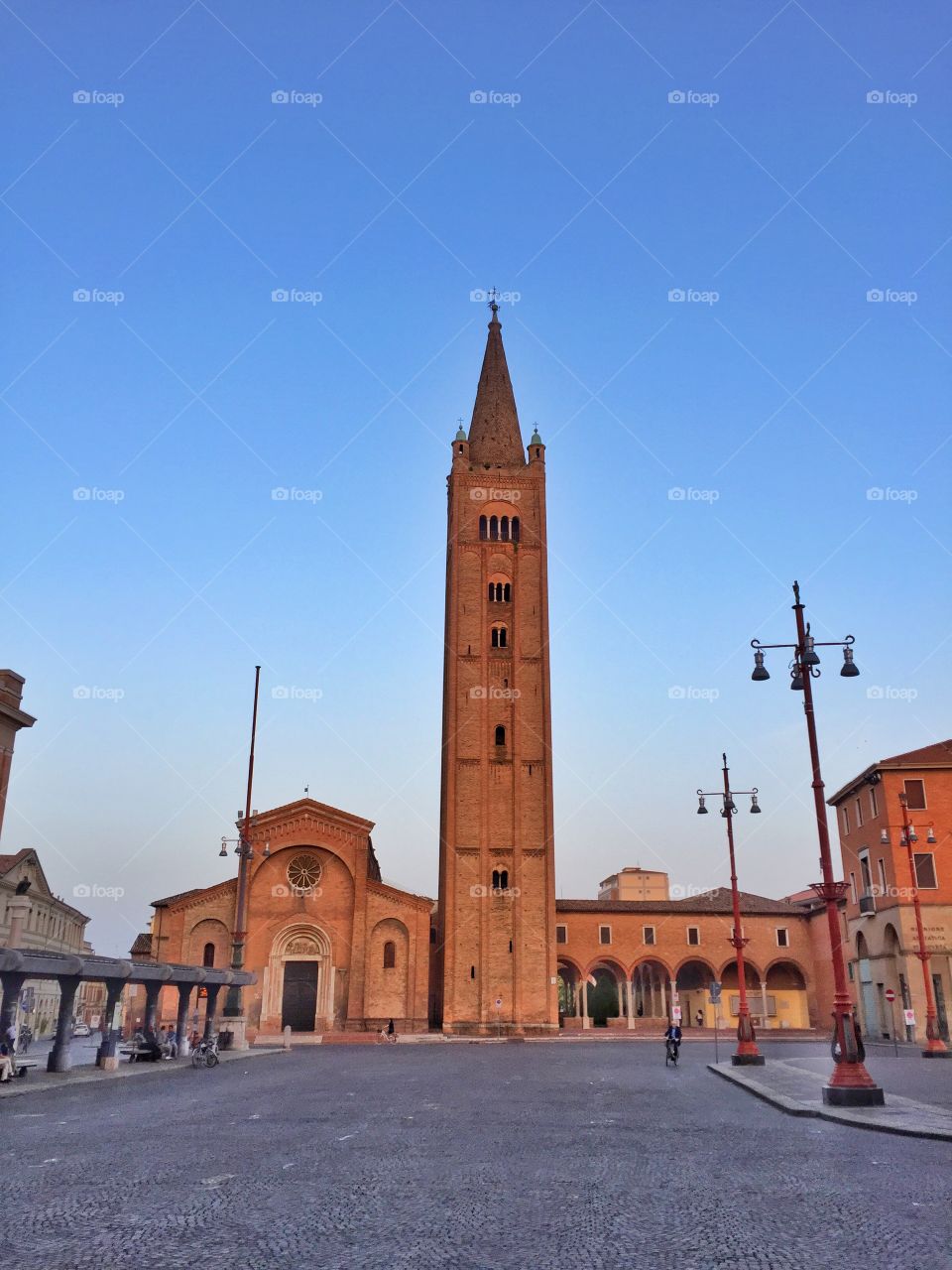 Forli Plaza,Italy. Forlì Plaza at sunset,Italy