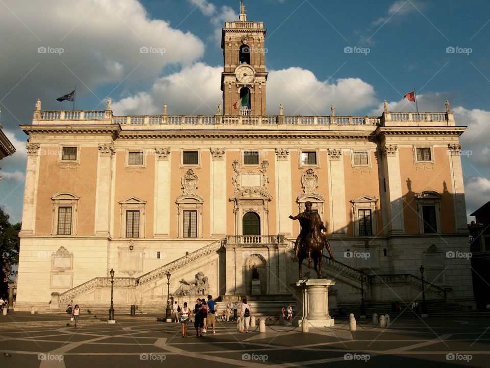 Palacio del Senado, Colina Capitolina. Palacio del Senado, Colina Capitolina (Roma - Italy)