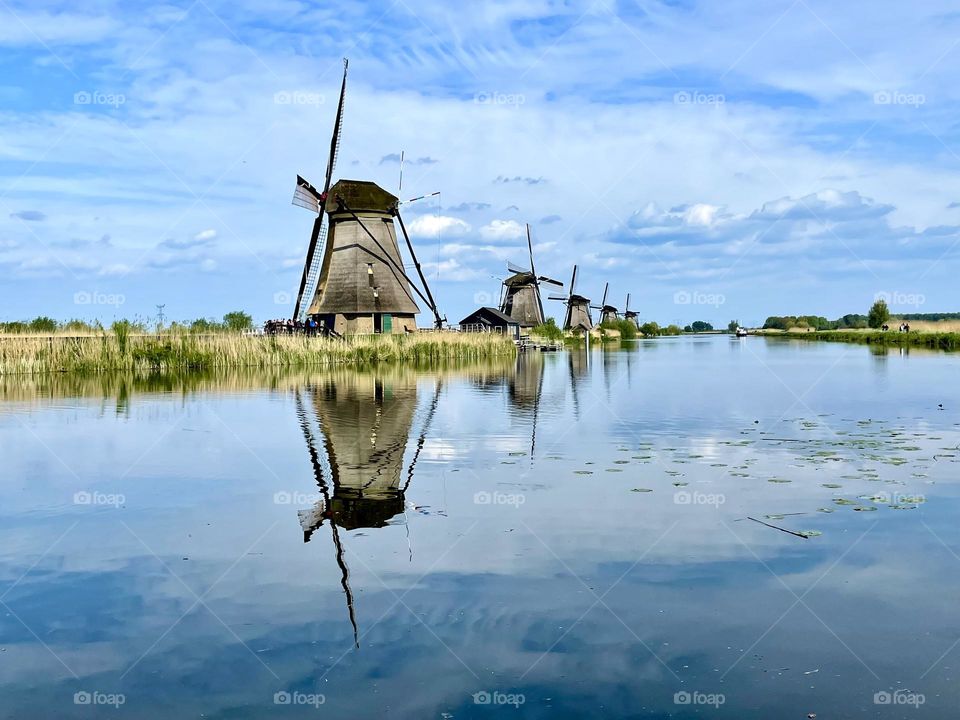 Lower my camera by the lake front in Netherlands 