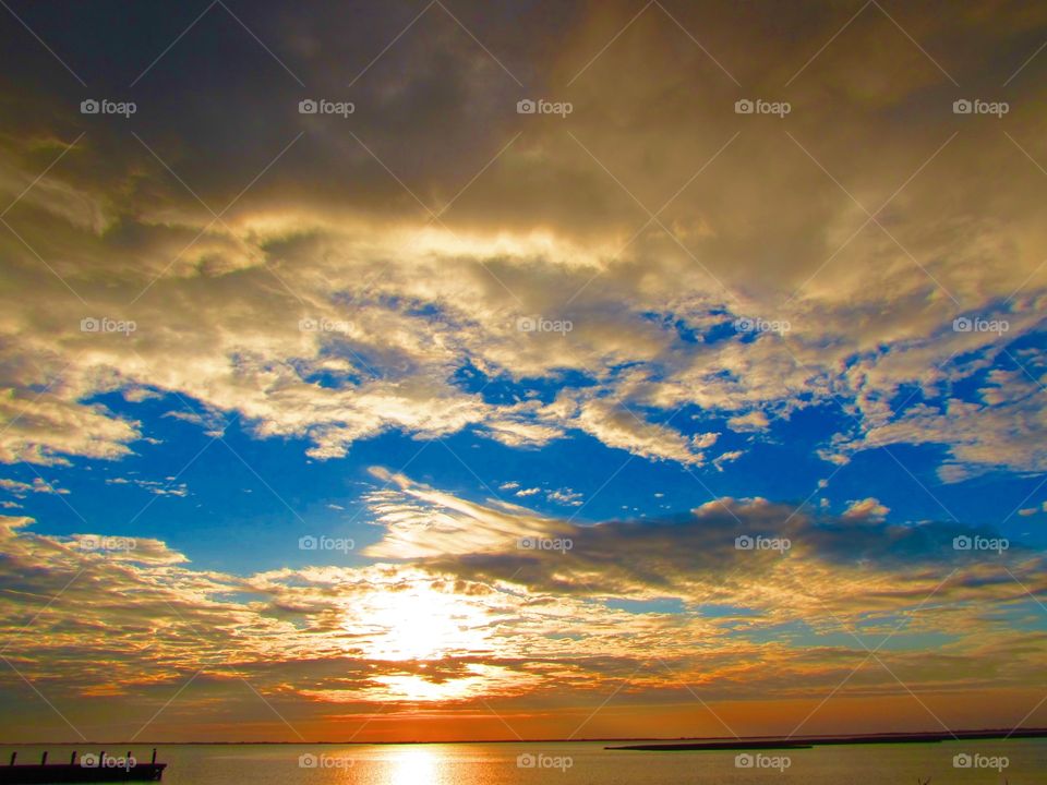 Morning, sky, clouds, outdoors