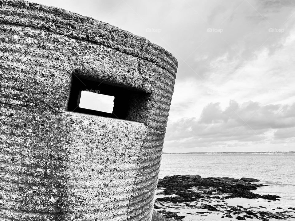 Pill Box WWII Defence Ruin Studland Bay UK