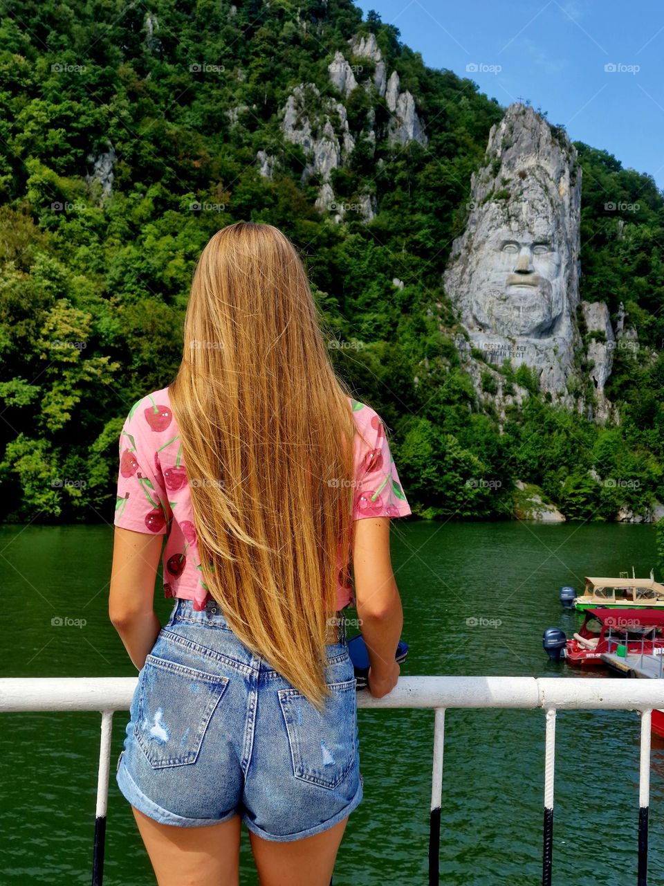 natural and beautiful hair in a fairytale place