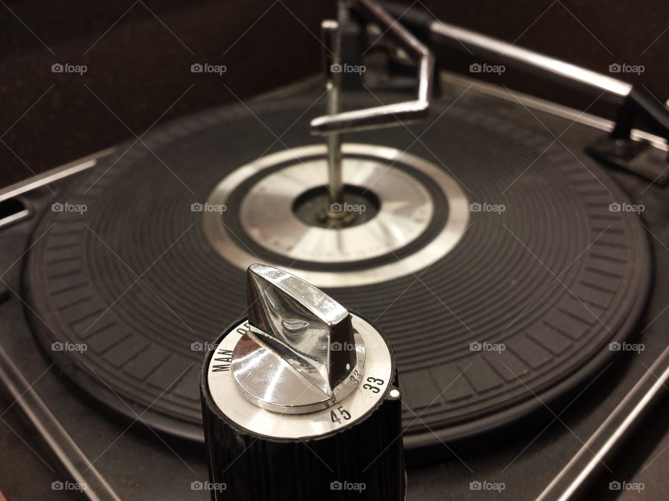 Vintage record player