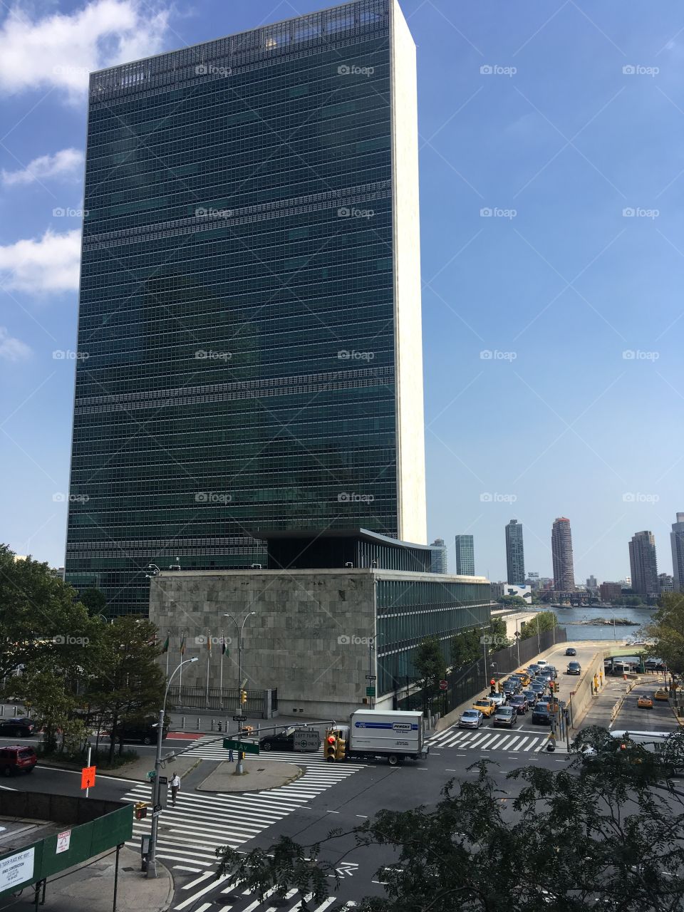UN Building from the back