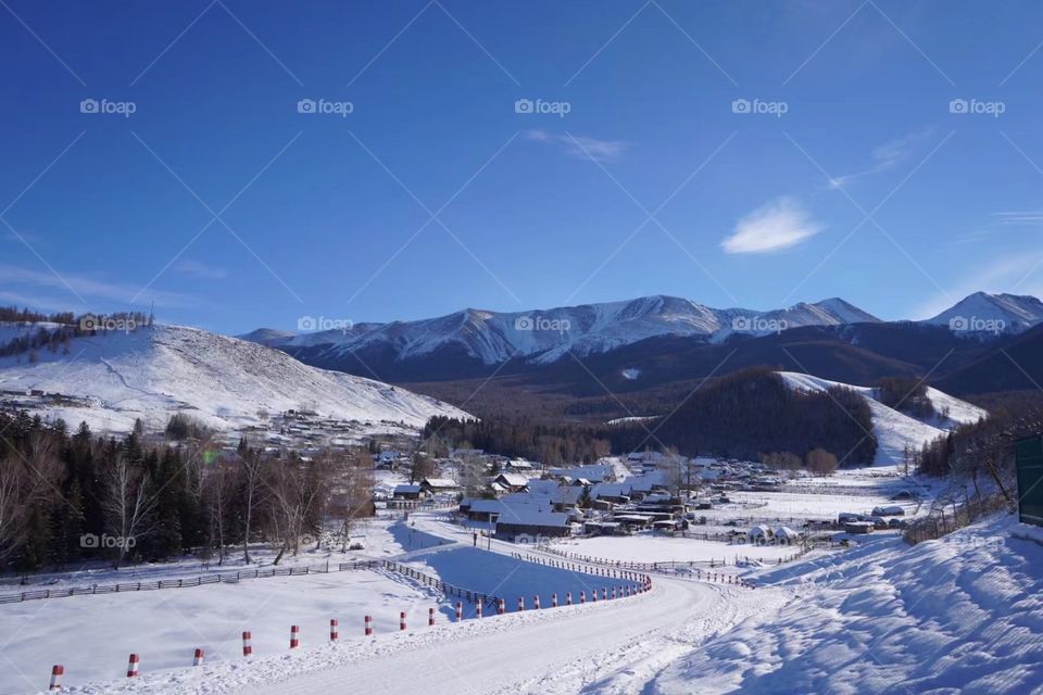 China Xinjiang Snow Mountain