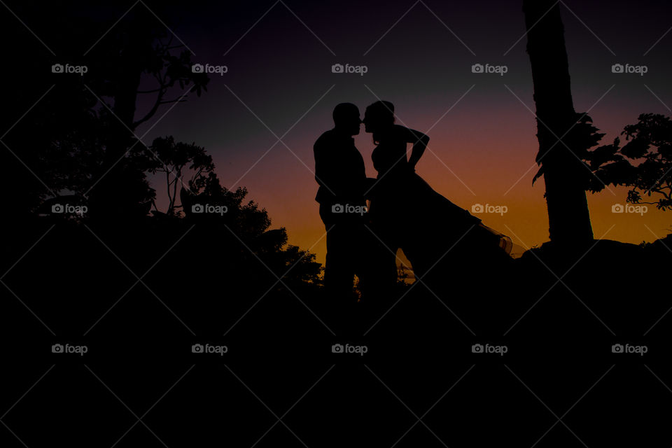 Couple silhouette