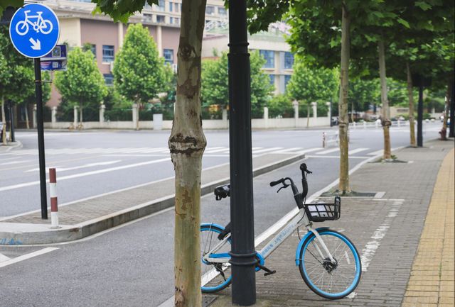 Bicycle on the road