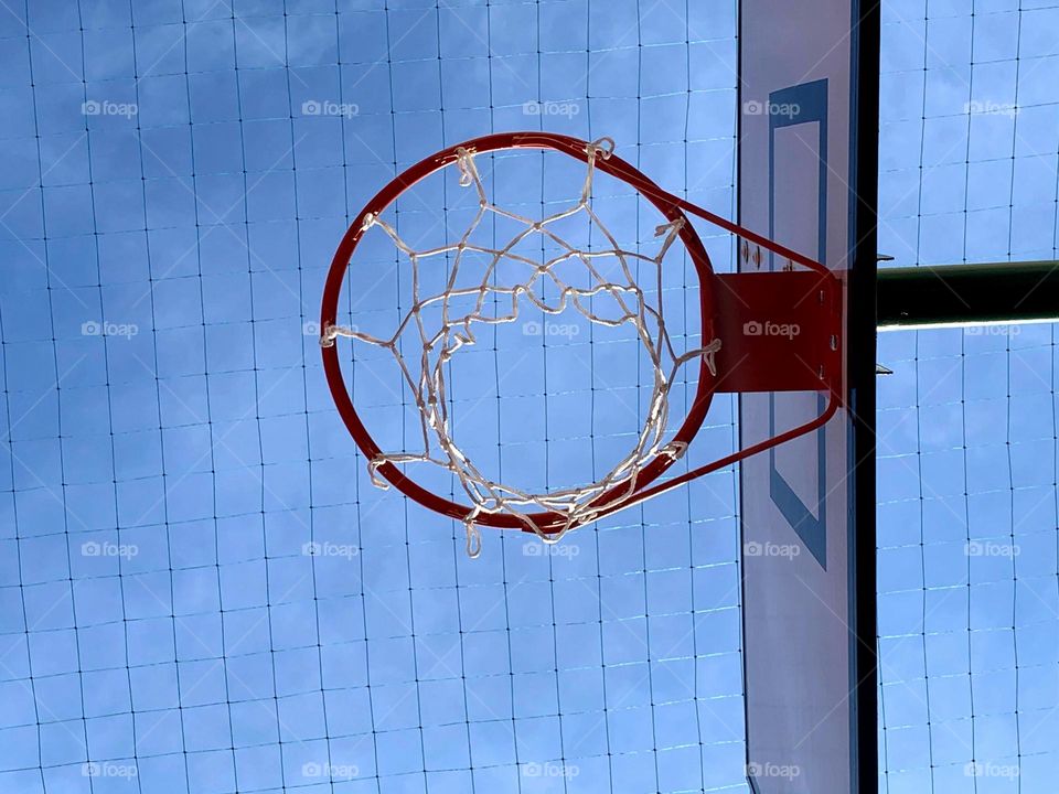 Basketball top view 