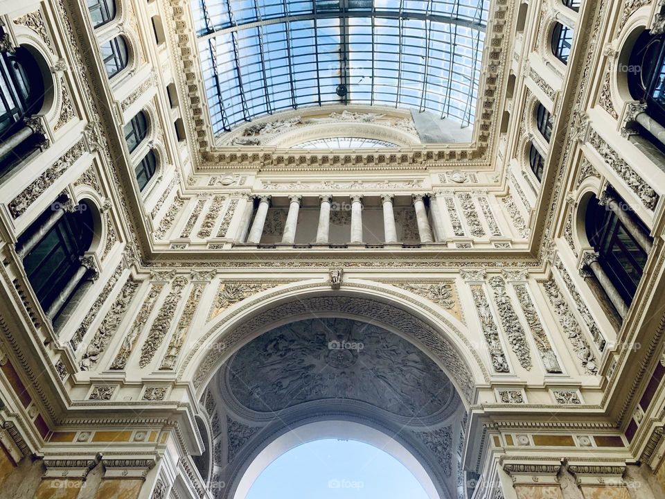 Galleria Umberto ceiling Napoli Italy