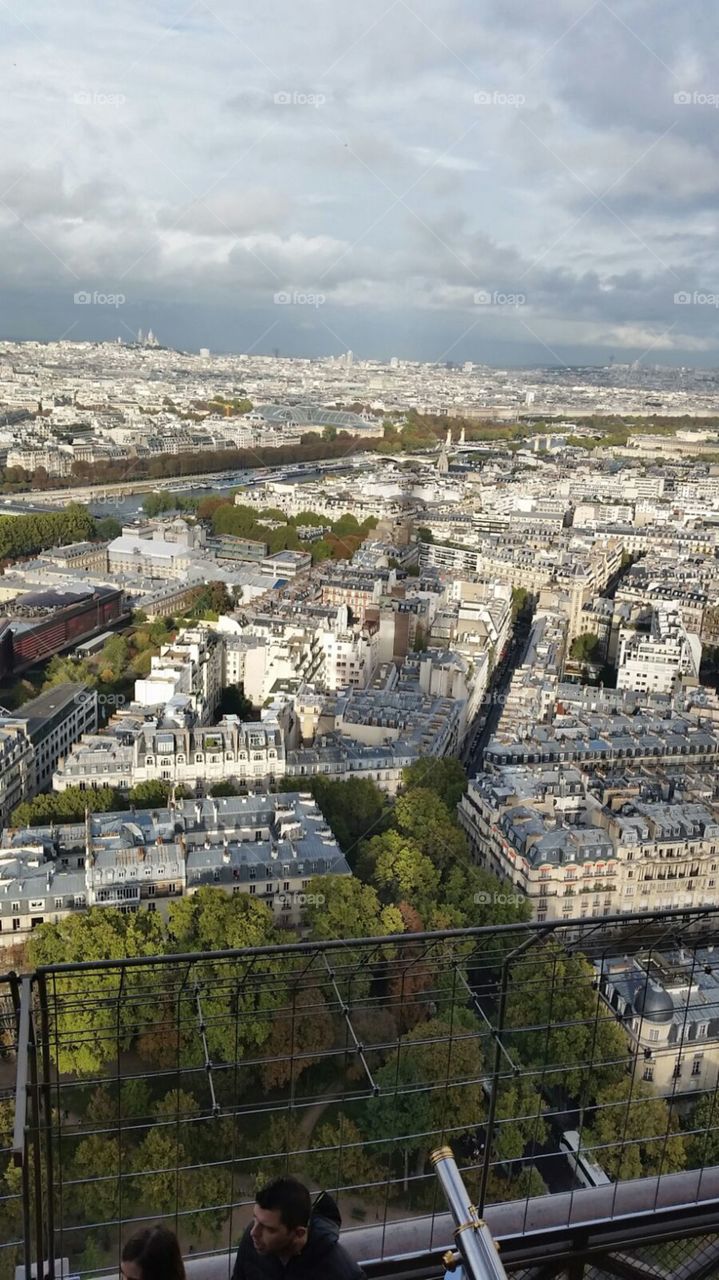 Paris roof top view 