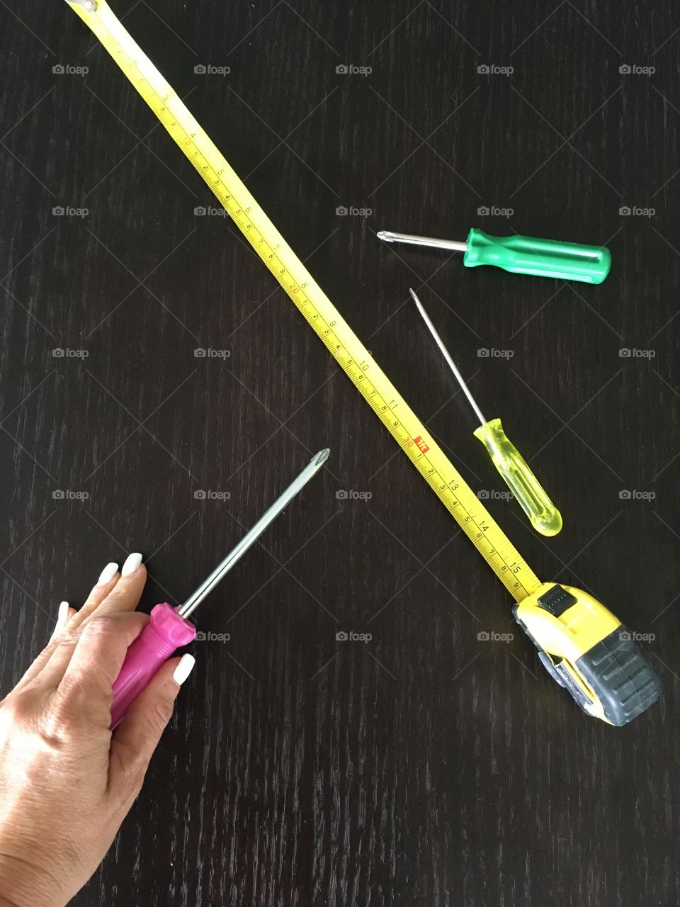Working tools fixed one hand screwdriver
