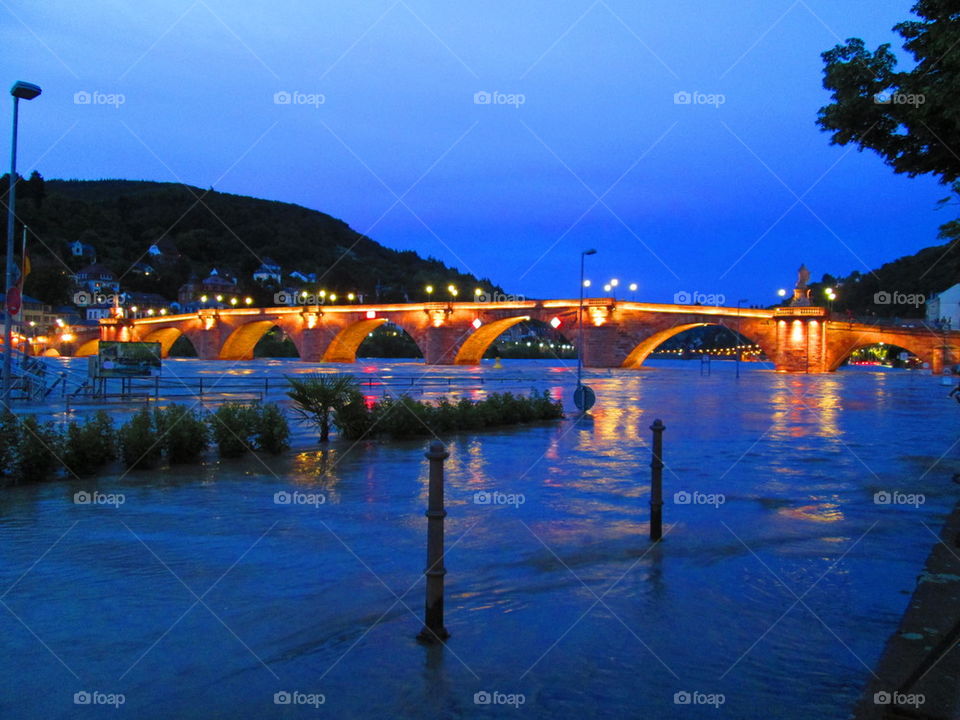 Heidelberg in wet