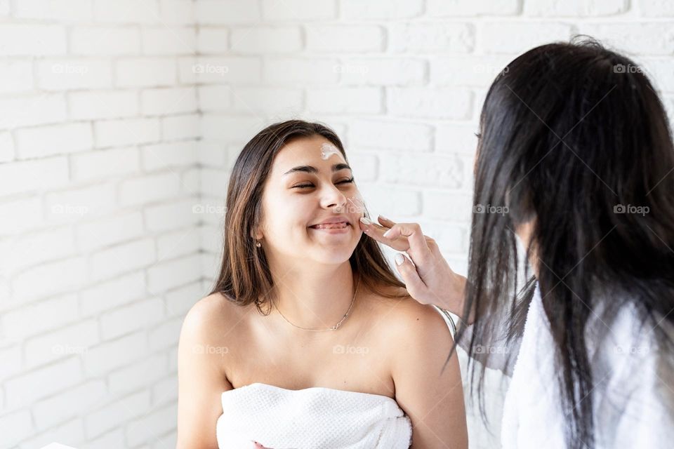 women at spa salon