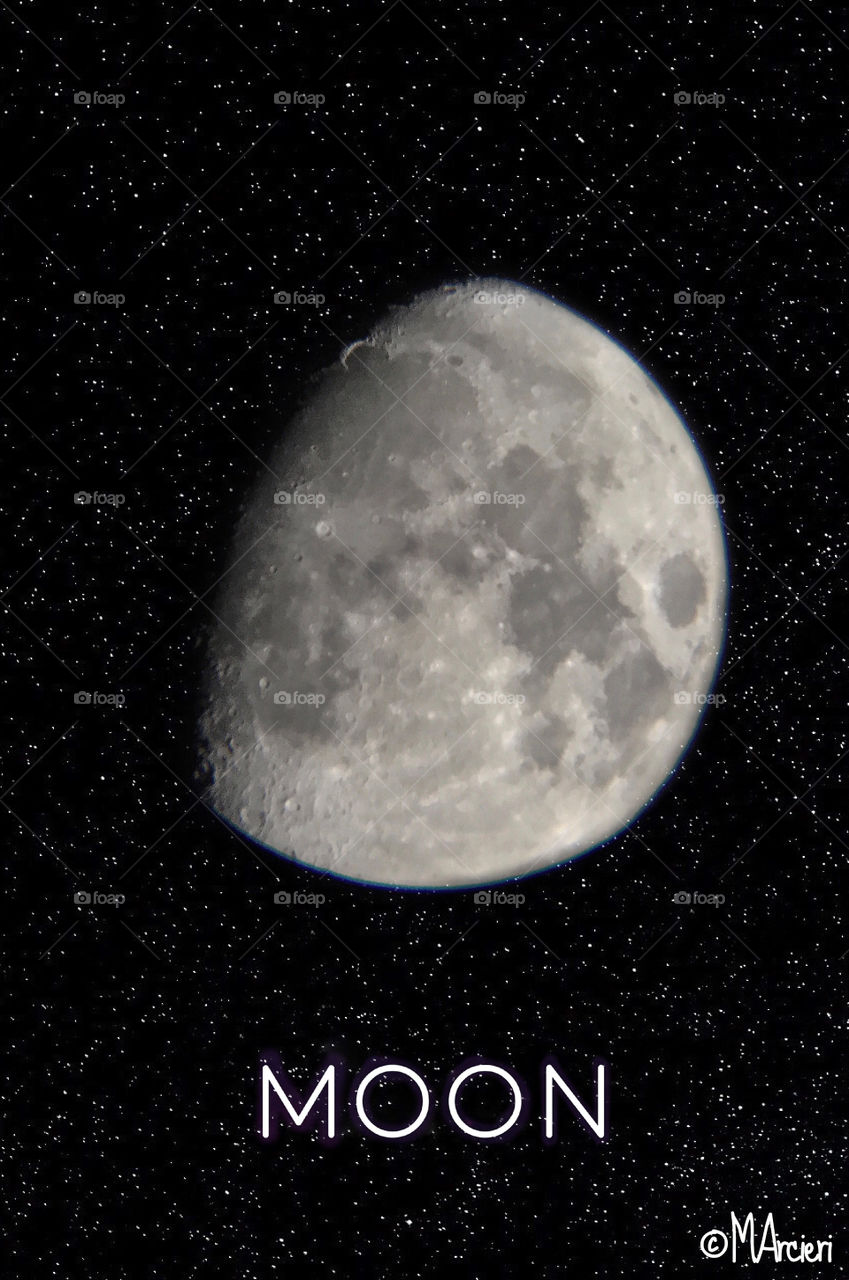 Waxing gibbous moon 78% shot on iPhone 
