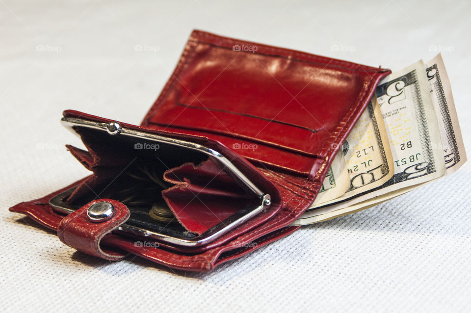 Wallet with money