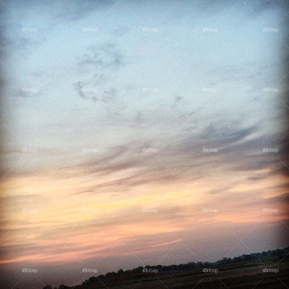 Storm, Sunset, Landscape, No Person, Rain