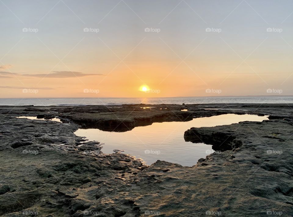 Beautiful Sunset at the beach 