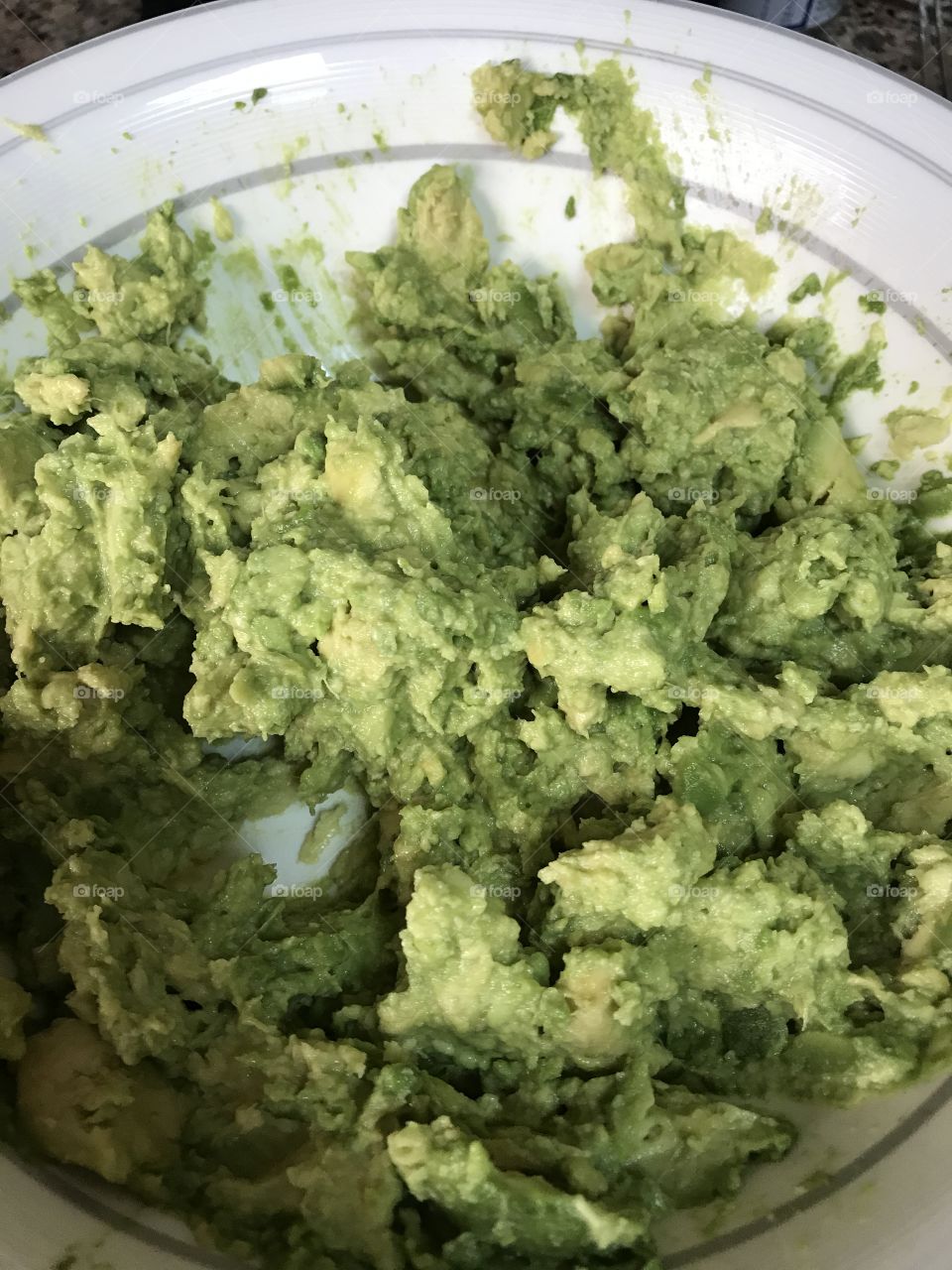 Making guacamole 