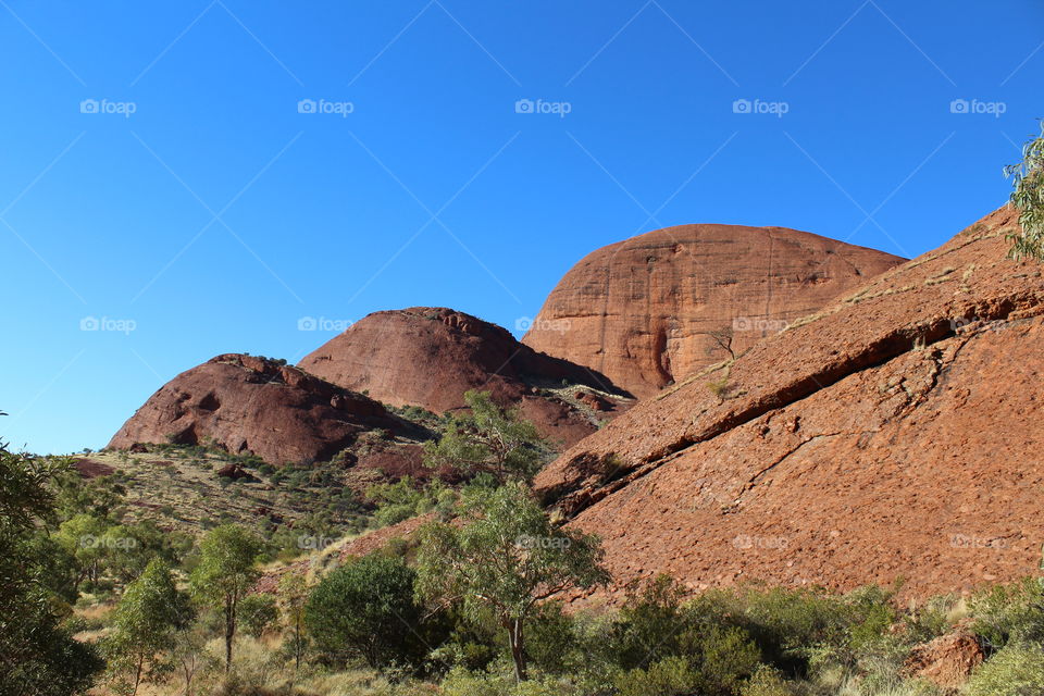 Rock formation in outback Australia, Kata Tjuta