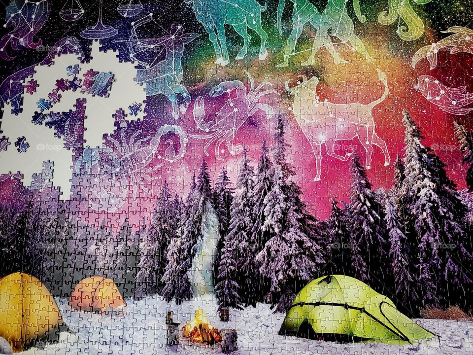 made a 1500 pieces puzzle