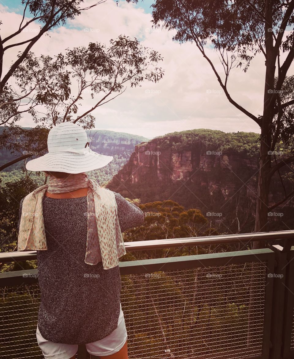Looking at the Blue Mountains 