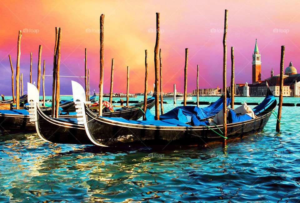 Water, Gondola, Boat, Venetian, Sea