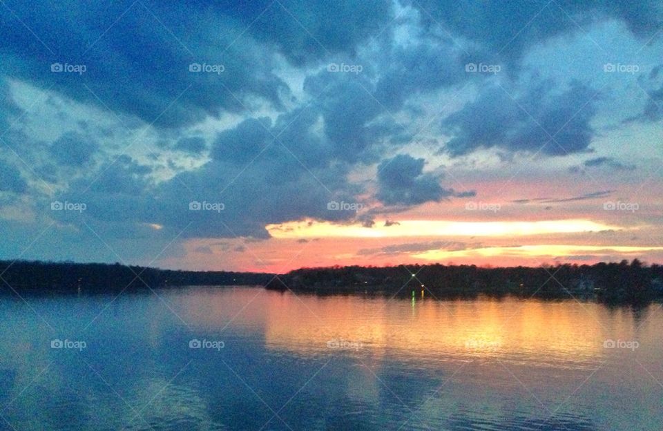 Calm Lake Sunset