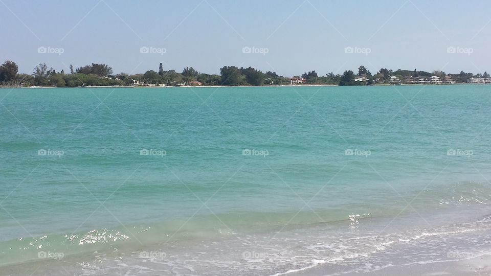blue-green gulf. south lido beach park, the gulf of Mexico