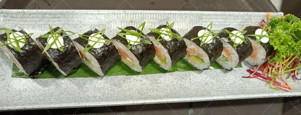 Salmon sushi