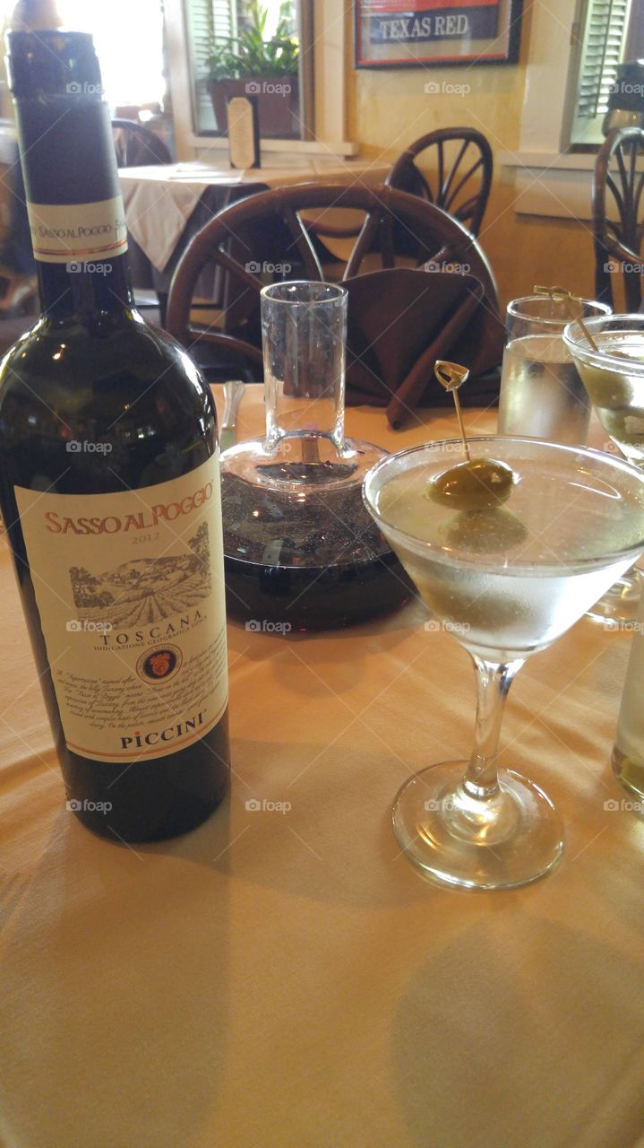 Wine and Martini
