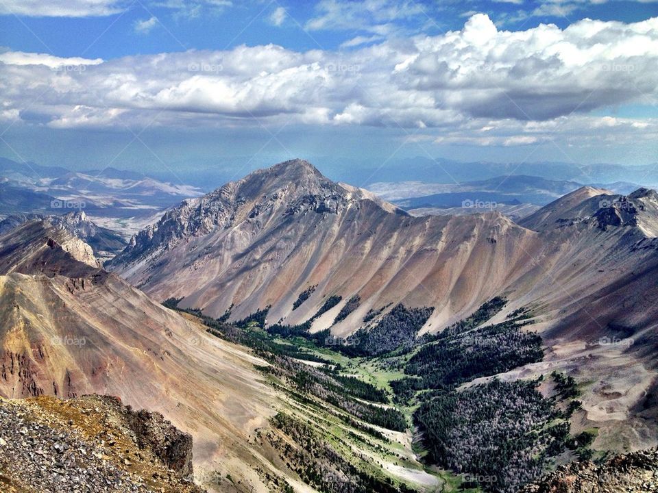 View of lost river range in idaho