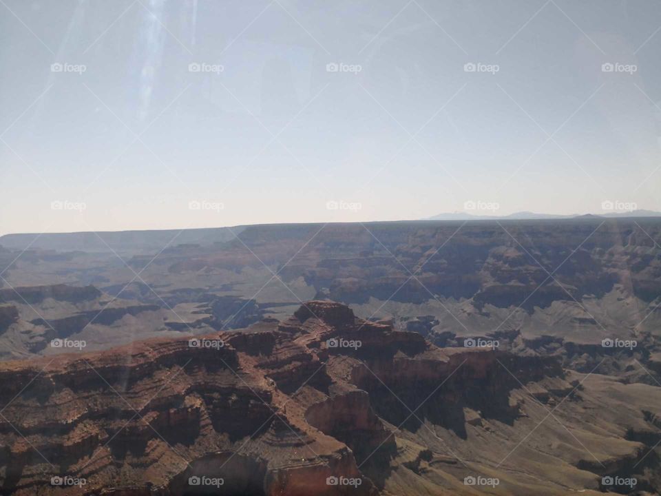Grand canyon helicopter view