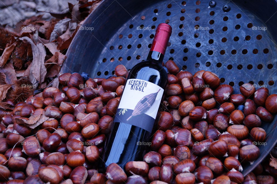 Wine with chestnuts