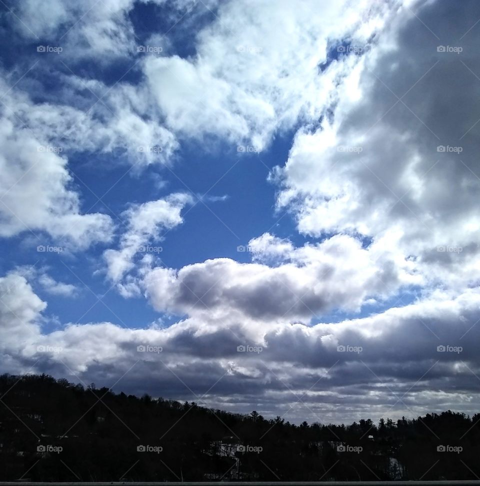 Big skies with many clouds