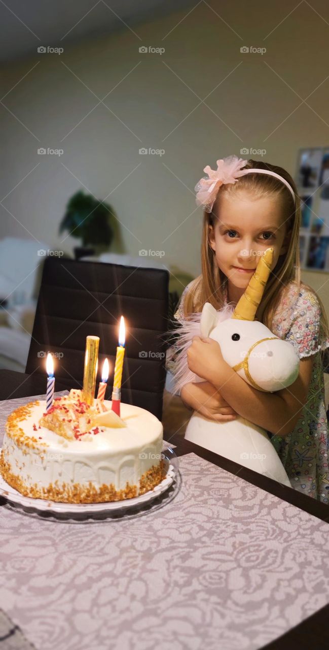 A Girl and her toy friend