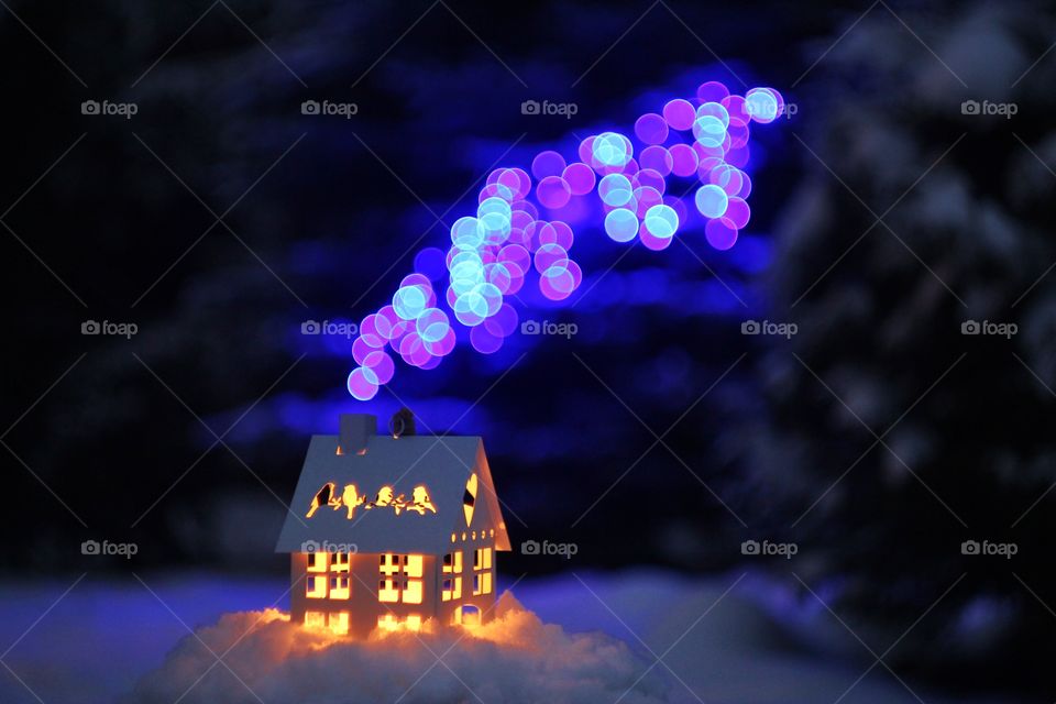 Christmas decoration house 