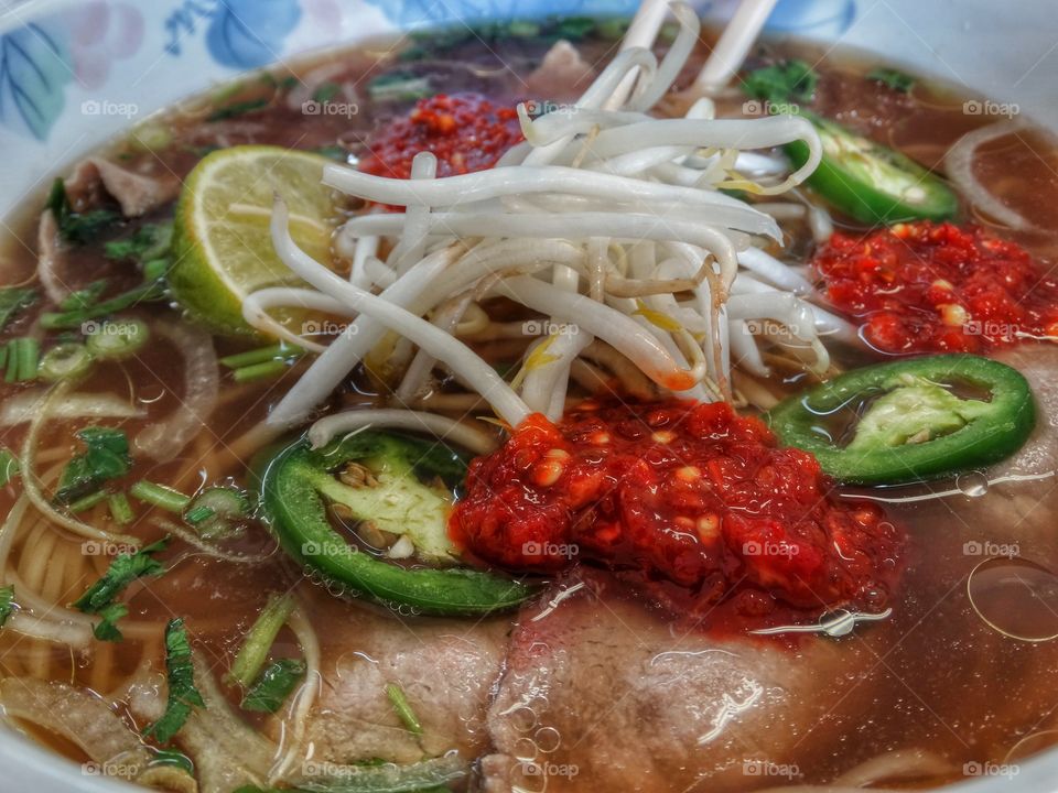 Vietnamese Pho Noodle Soup