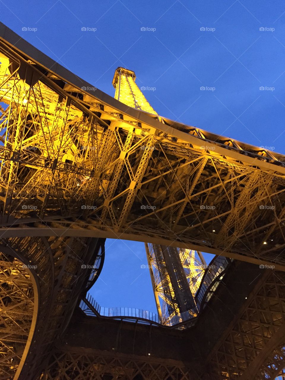 Eiffel tower. Eiffel tower from the Ground 
