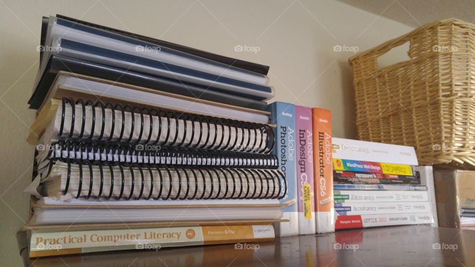 what a mess binders and textbooks